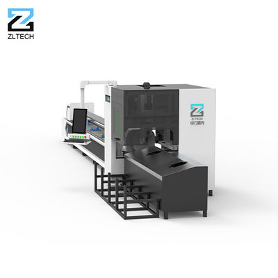 Yüksek Güçlü Fiber Lazer Tüp Kesme Makinesi 3000mm 6000mm Çok Chuck Otomatik Yükleme Boşaltma